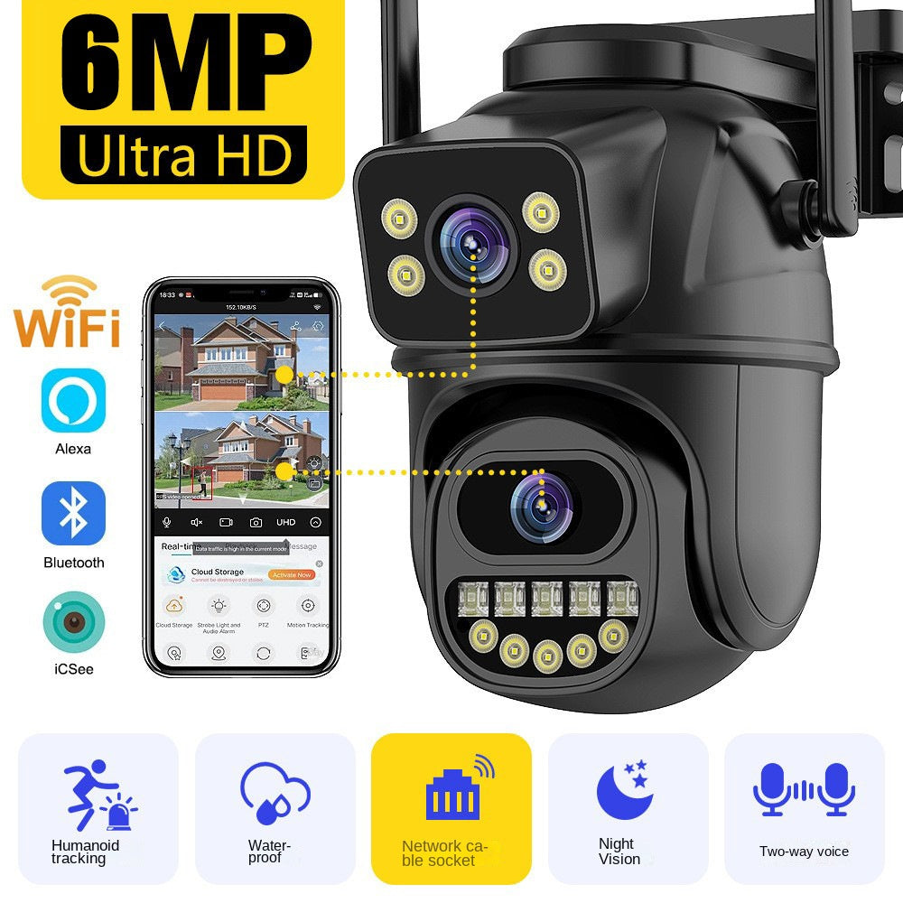 Dual screen wireless WiFi camera