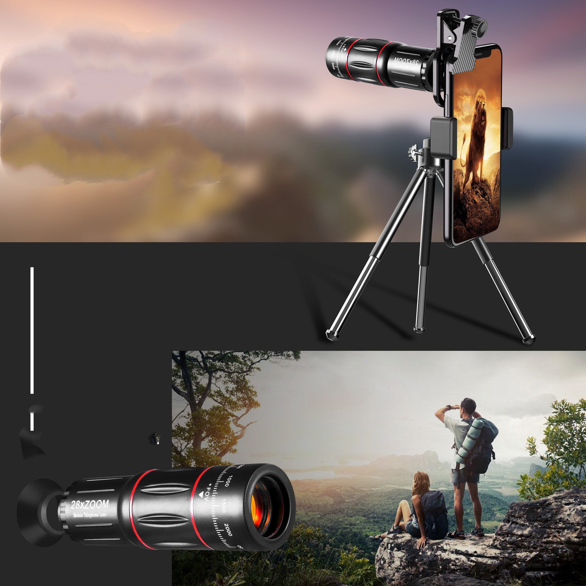 Mobile Phone Telephoto Lens Wide-Angle Telephoto