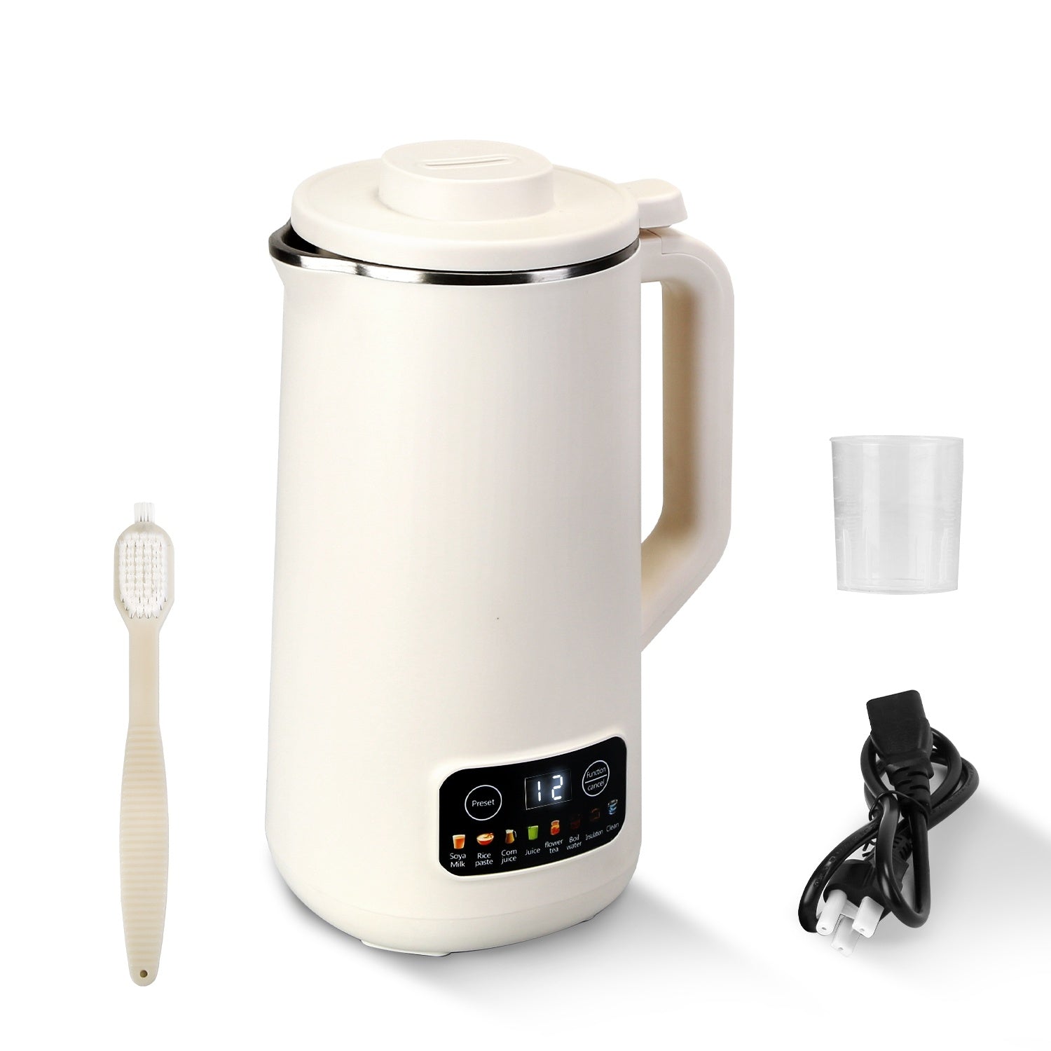 1Pc 27OZ Nut Milk Maker With 12Hours Delay Function Self-Cleaning Keep Warm Automatic Soy Milk Maker Machine For Homemade Soya Milk Rice Paste Juice Corn Juice Flower Tea Boil Water