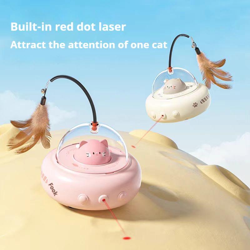 Smart Electric Cat Car With Automatic Laser Pointer - Cat Fun, Energy-Saving Product