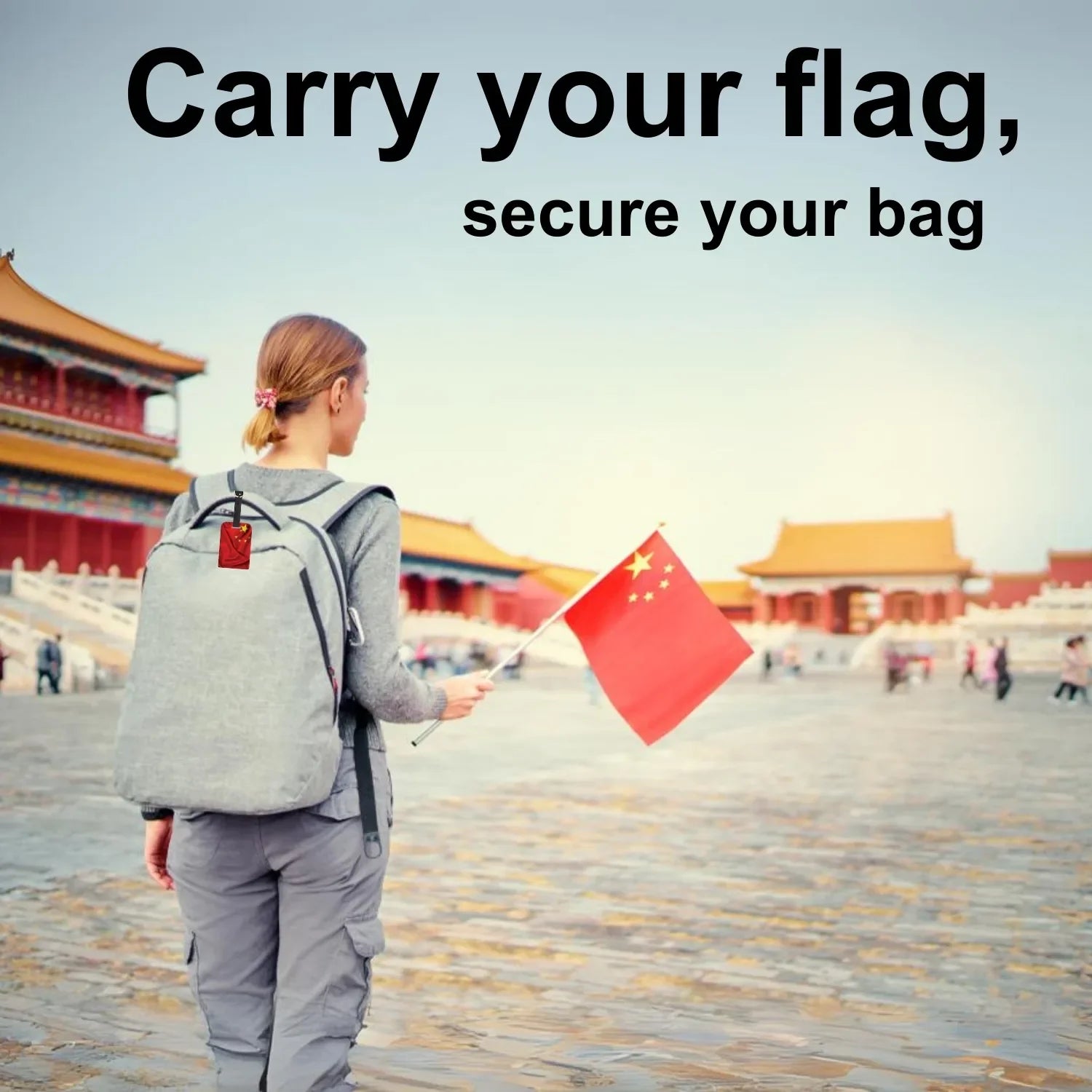Smart Bag Security Tag - China Flag [Pack 2]-2