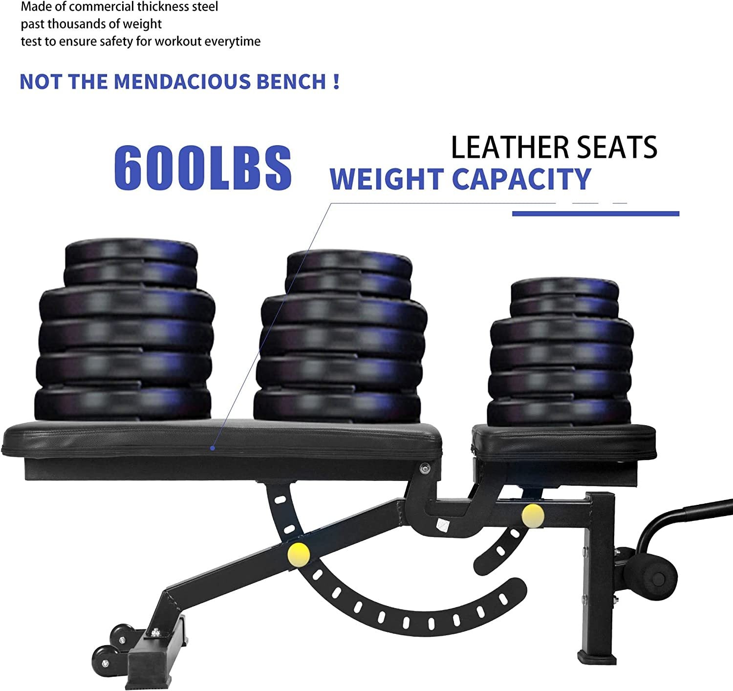 Adjustable Strength Training Bench Press Home Full Body Workout Foldable Weight Benches Gym Multi-functional Fitness Dumbbell Chair