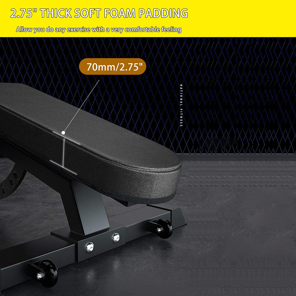 Adjustable Strength Training Bench Press Home Full Body Workout Foldable Weight Benches Gym Multi-functional Fitness Dumbbell Chair