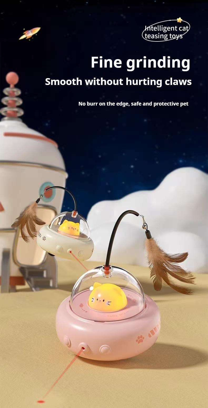 Smart Electric Cat Car With Automatic Laser Pointer - Cat Fun, Energy-Saving Product