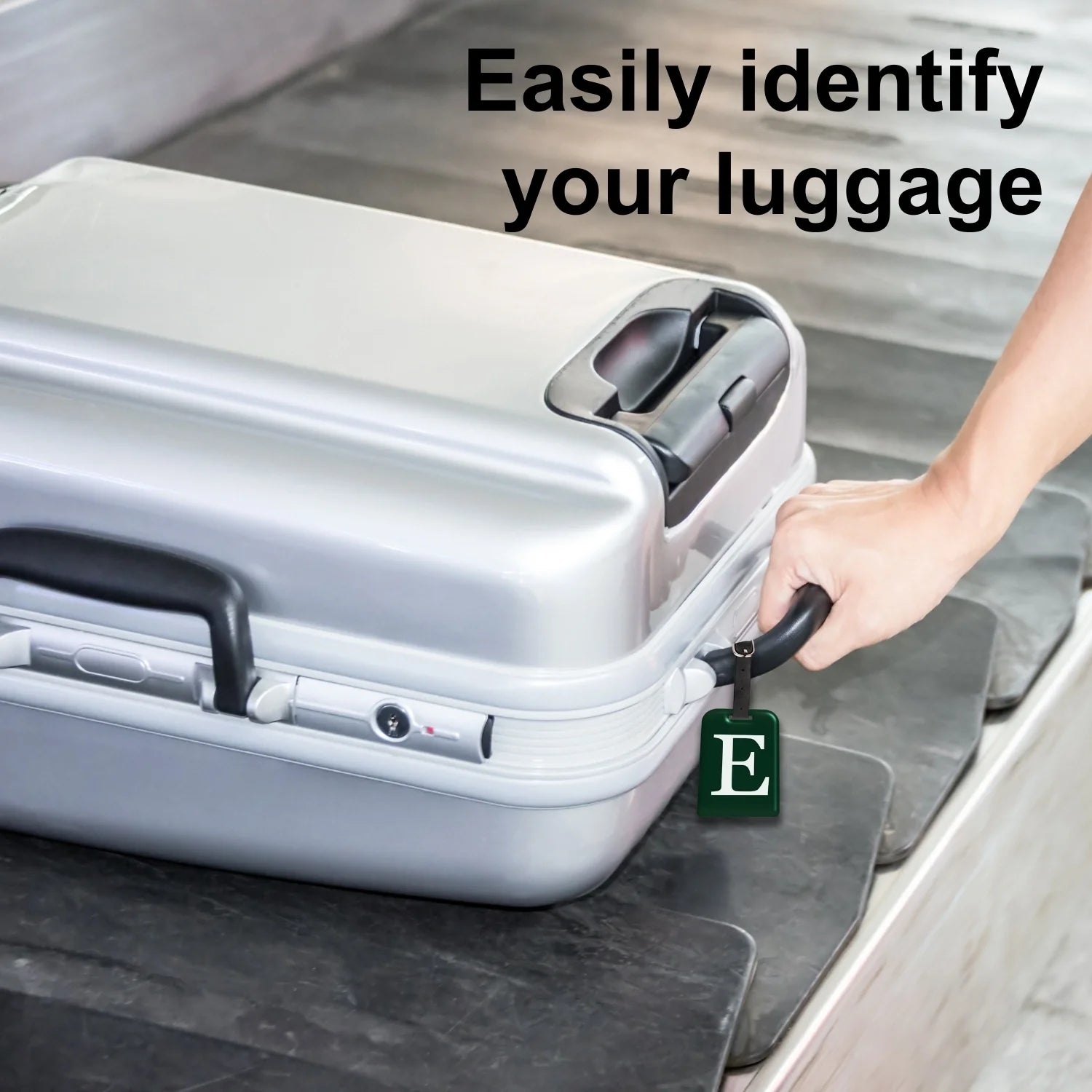 Initials Bag tag E  [pack 2]-2