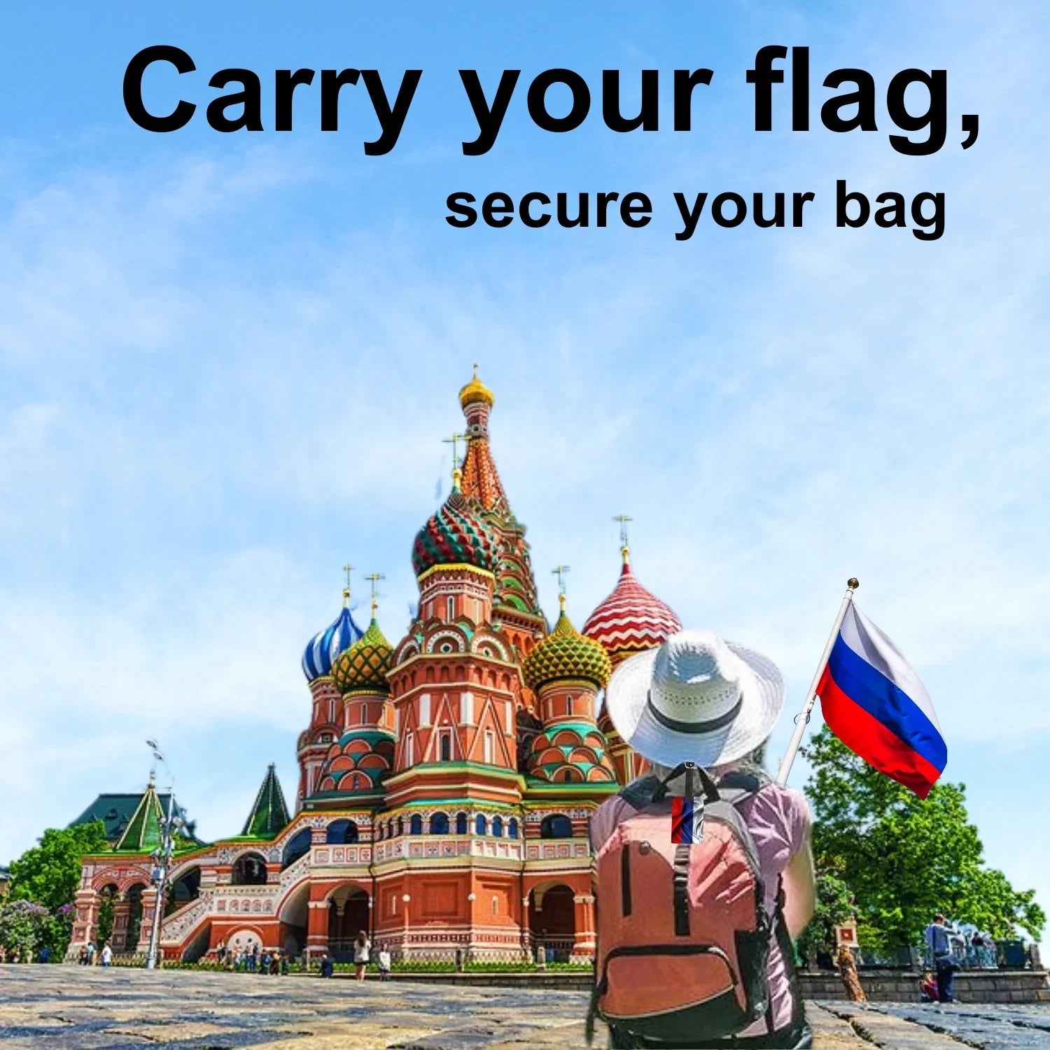 Smart Bag Security Tag - Russia Flag [Pack 2]-2